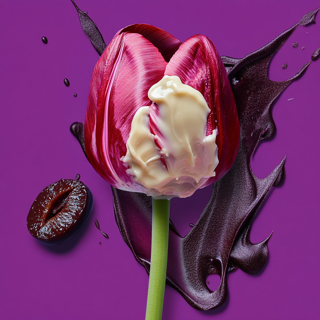 Tulip & Plum Vegan Candle 650G