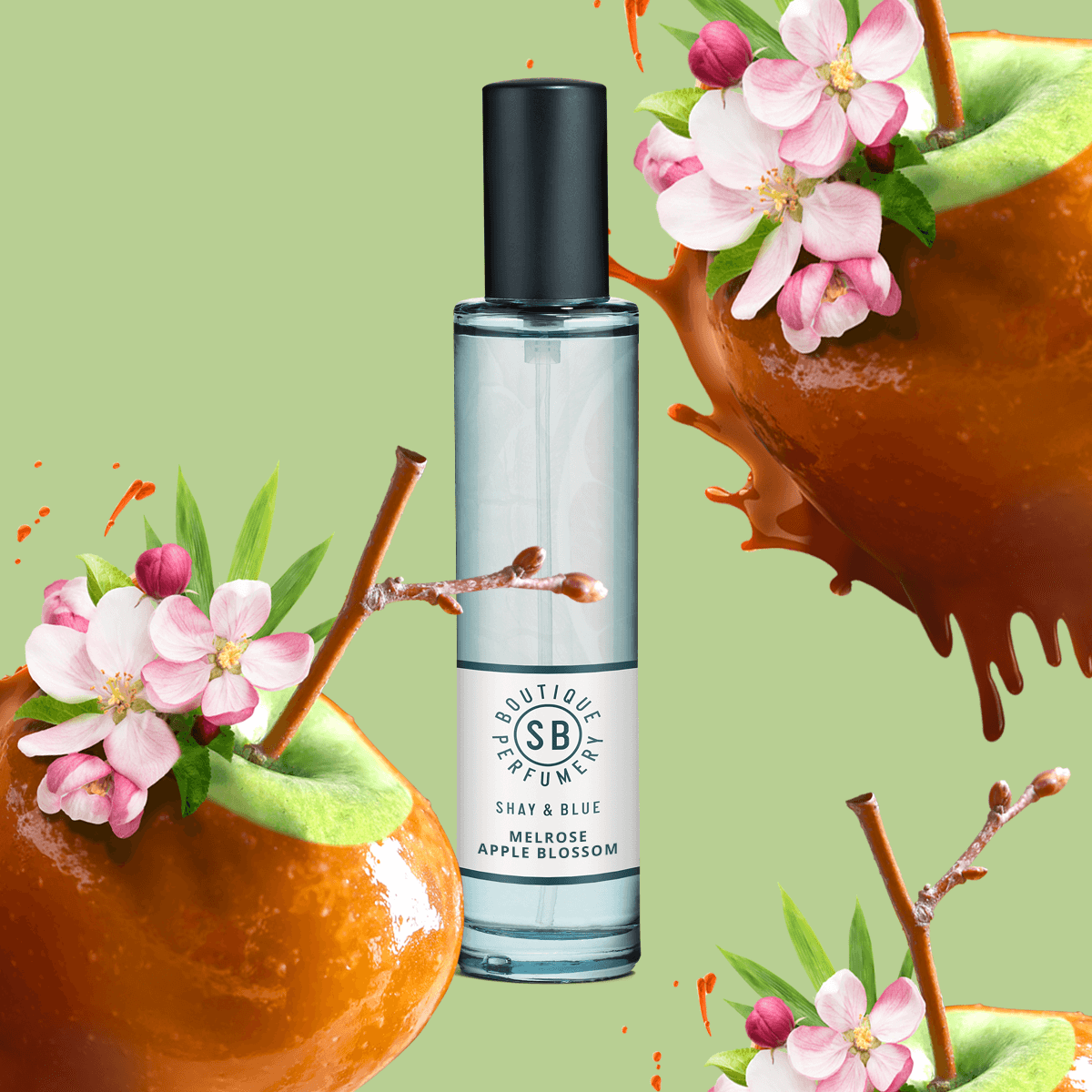 Melrose Apple Blossom Fragrance 1.0oz 1.0oz – Fresh apple blossom and crisp bamboo sparkle in a bright, uplifting green flora