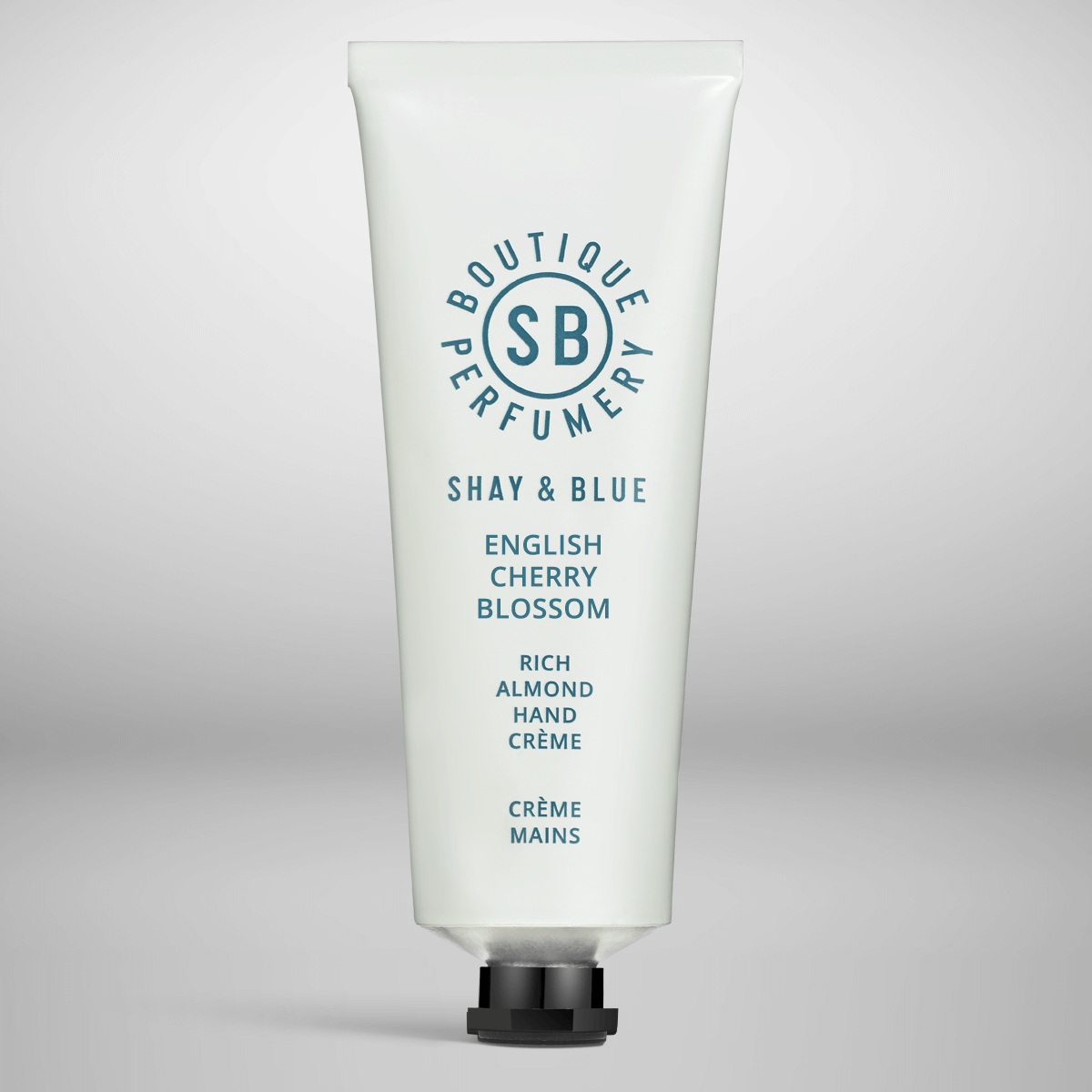 English Cherry Blossom Rich Almond Hand Creme 2.4oz 2.4oz – Cherry blossom petals open over a breeze of sweet bergamot—delica