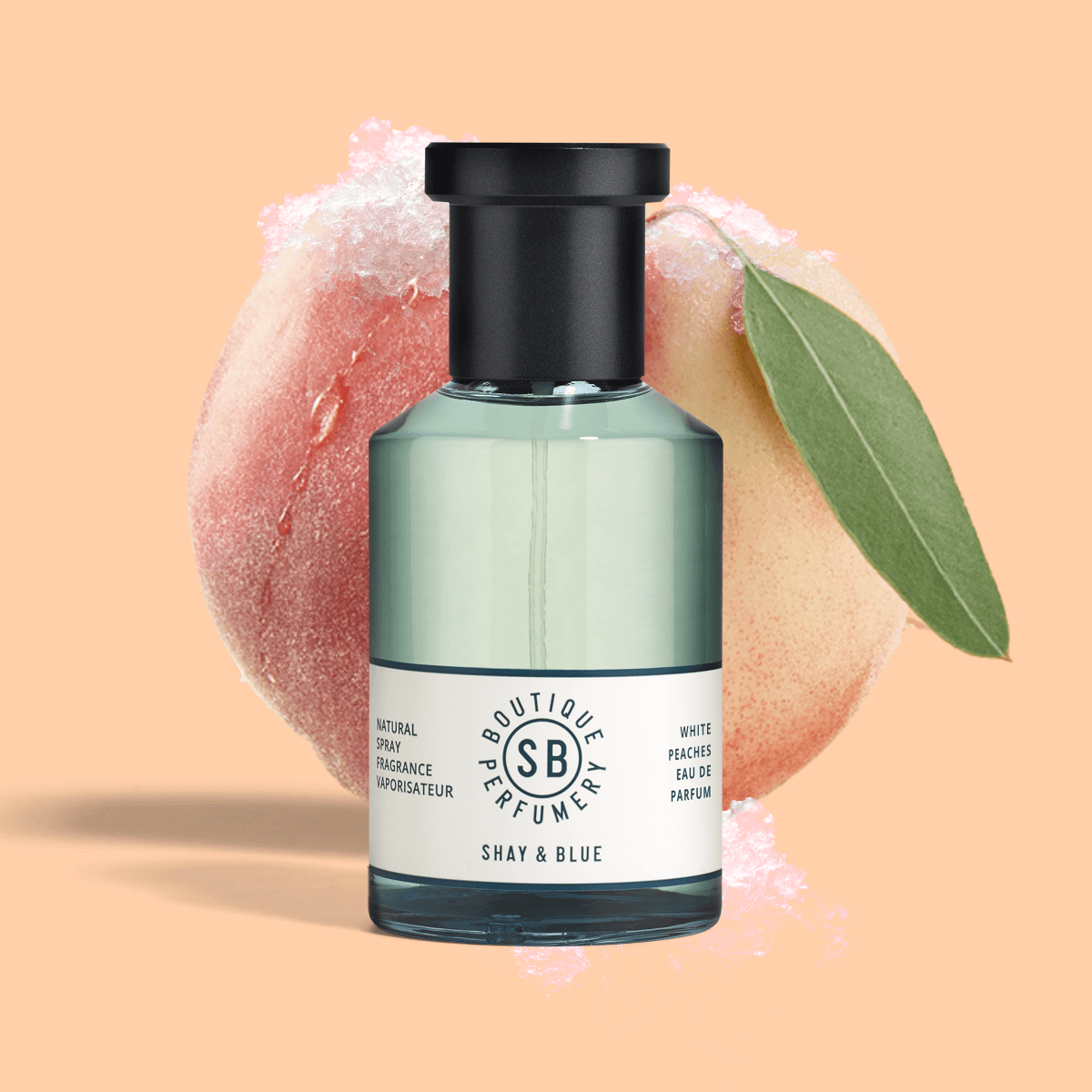White Peaches Fragrance 3.4oz 3.4oz – Juicy white peaches and elderflower fizz like a Sunday morning mimosa.