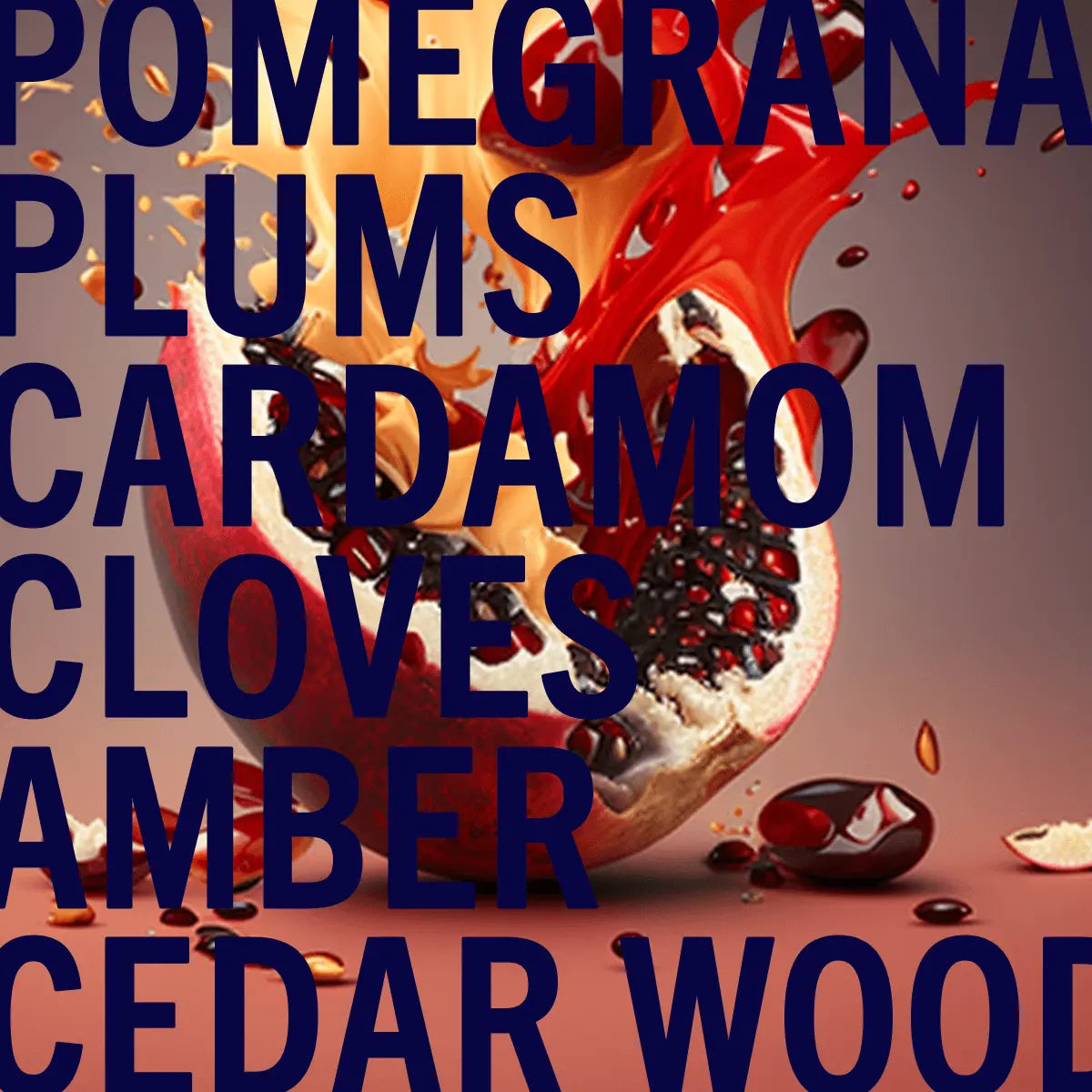 Limited Edition Dark Amber Pomegranate Fragrance Noir 3.4oz