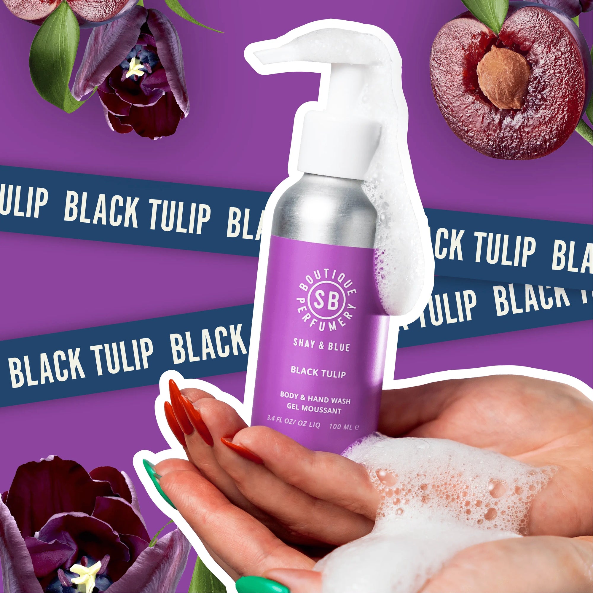Black Tulip Hand & Body Wash 3.4oz