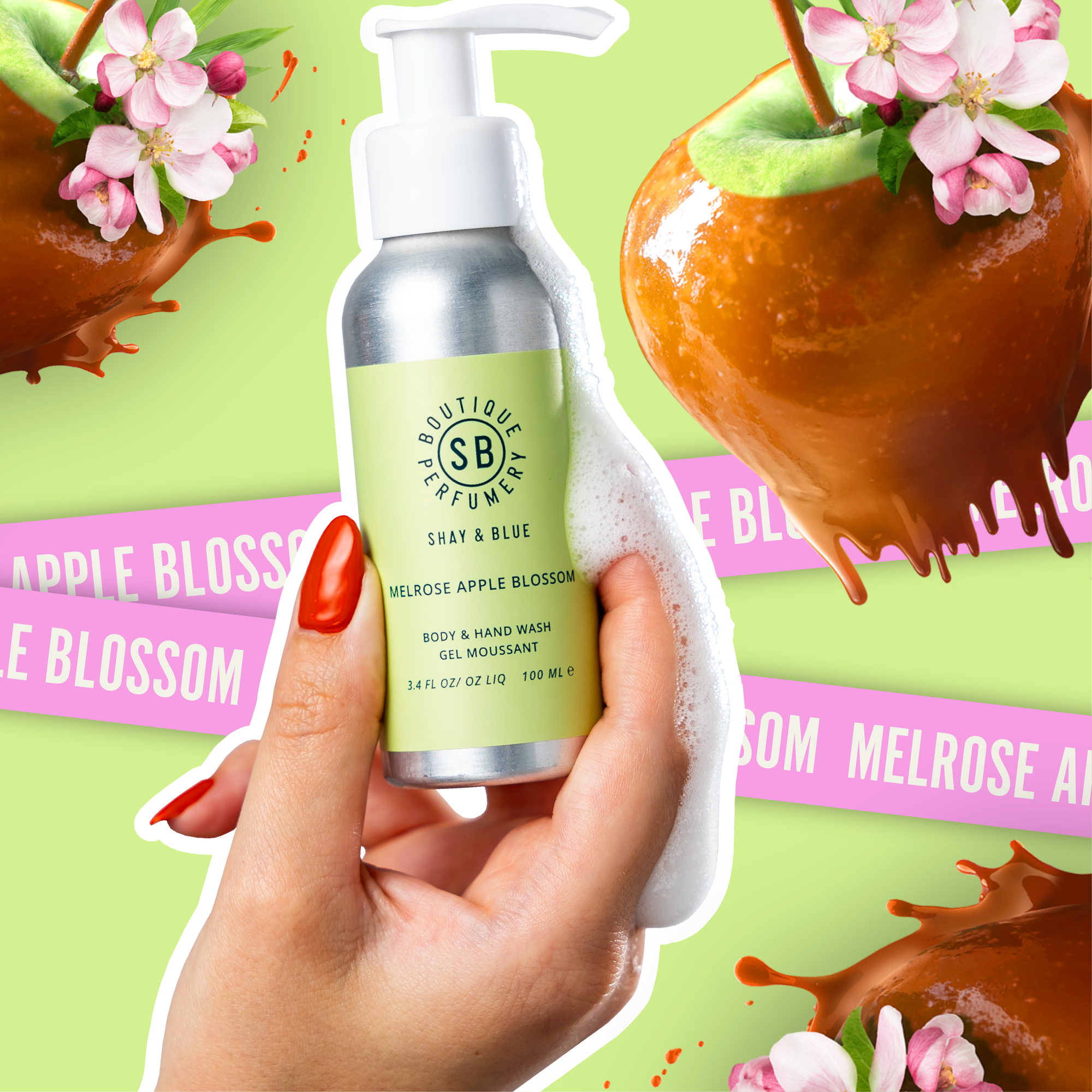 Melrose Apple Blossom Hand & Body Wash 3.4oz