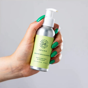 Melrose Apple Blossom Hand & Body Wash 3.4oz 3.4oz – Fresh apple blossom and crisp bamboo sparkle in a bright, uplifting gree
