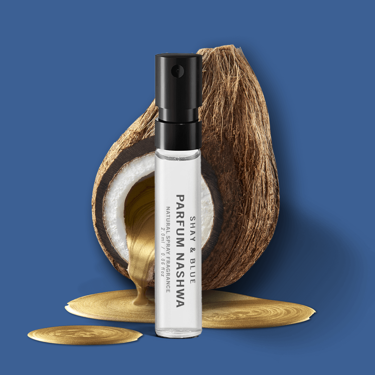 Parfum Nashwa Fragrance Sample  – Dark chocolate, coconut, oud and musk—sensual, gourmand, and utterly magnetic.