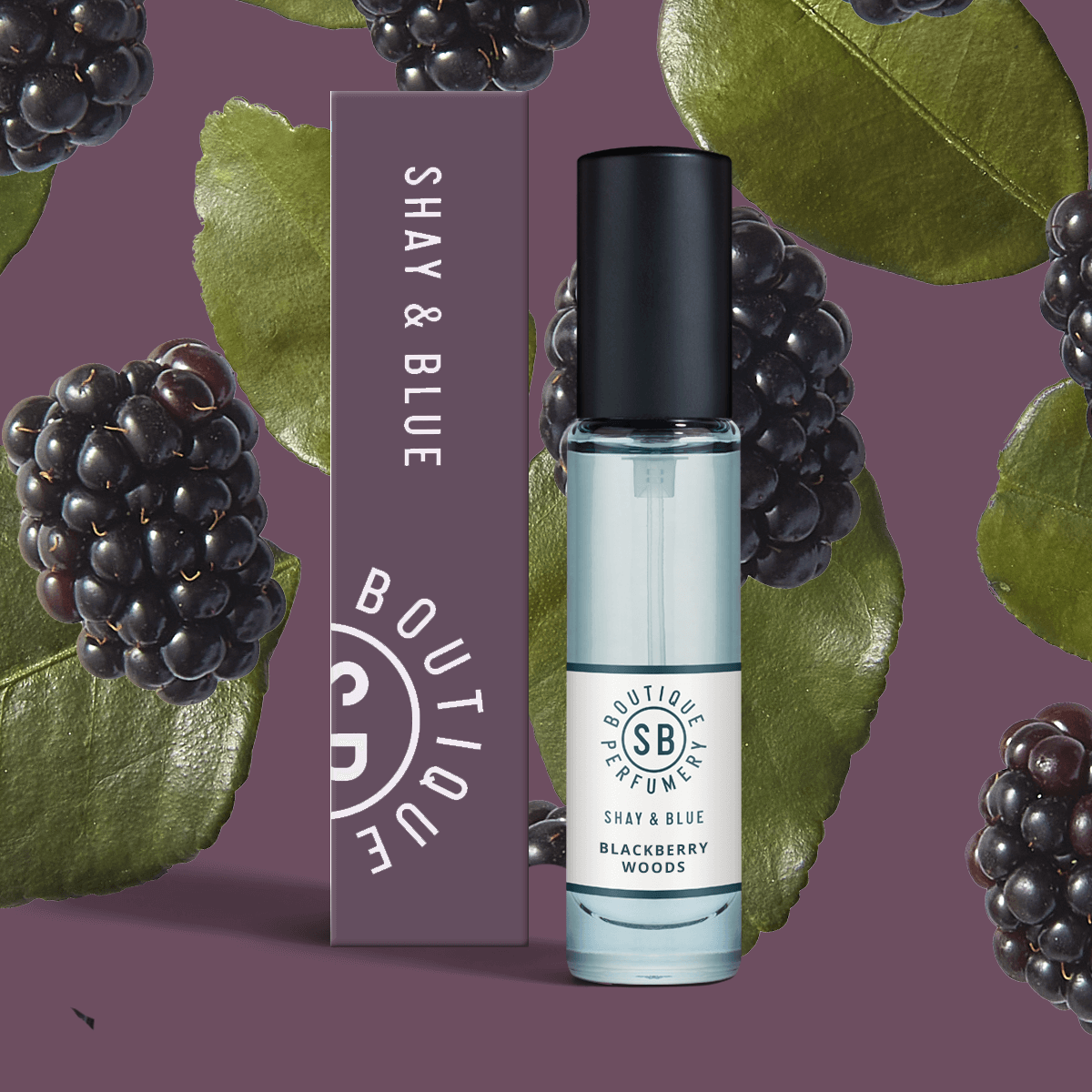 Blackberry Woods Fragrance 10ml | Glossy berry juice with punk-sharp citrus. | Clean All Gender Fragrance | Shay & Blue