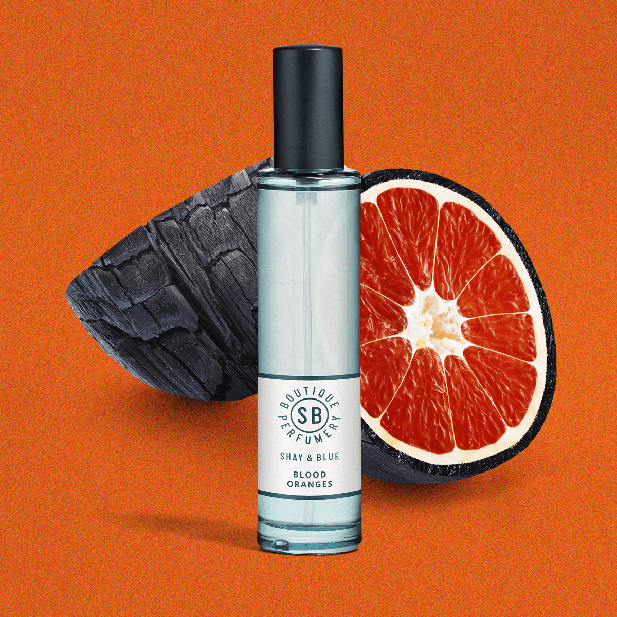 Blood Oranges Fragrance 30ml | Zesty blood oranges with rich and sensual blend of woods and smoky leather. | Clean All Gender Fragrance | Shay & Blue