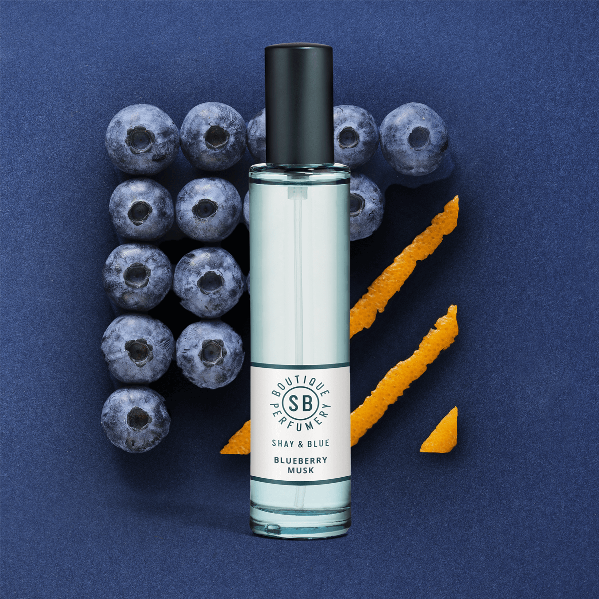 Blueberry Musk Fragrance 30ml | Soft blueberry & orange blossom fused with magnolia and silky cashmere. | Clean All Gender Fragrance | Shay & Blue