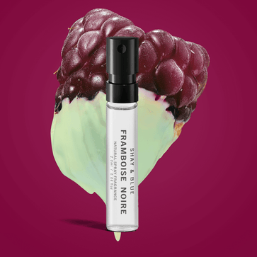 Framboise Noire Sample  – Dark raspberry and shadowy woods collide in a bold, romantic twist.