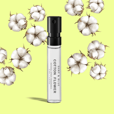 Cotton Flower Sample  – Soft cotton and white musk feel like fresh laundry in a summer breeze.