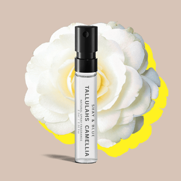 Tallulahs Camellia Sample  – Camellia petals with green tea give a peaceful, soft-spoken floral vibe.