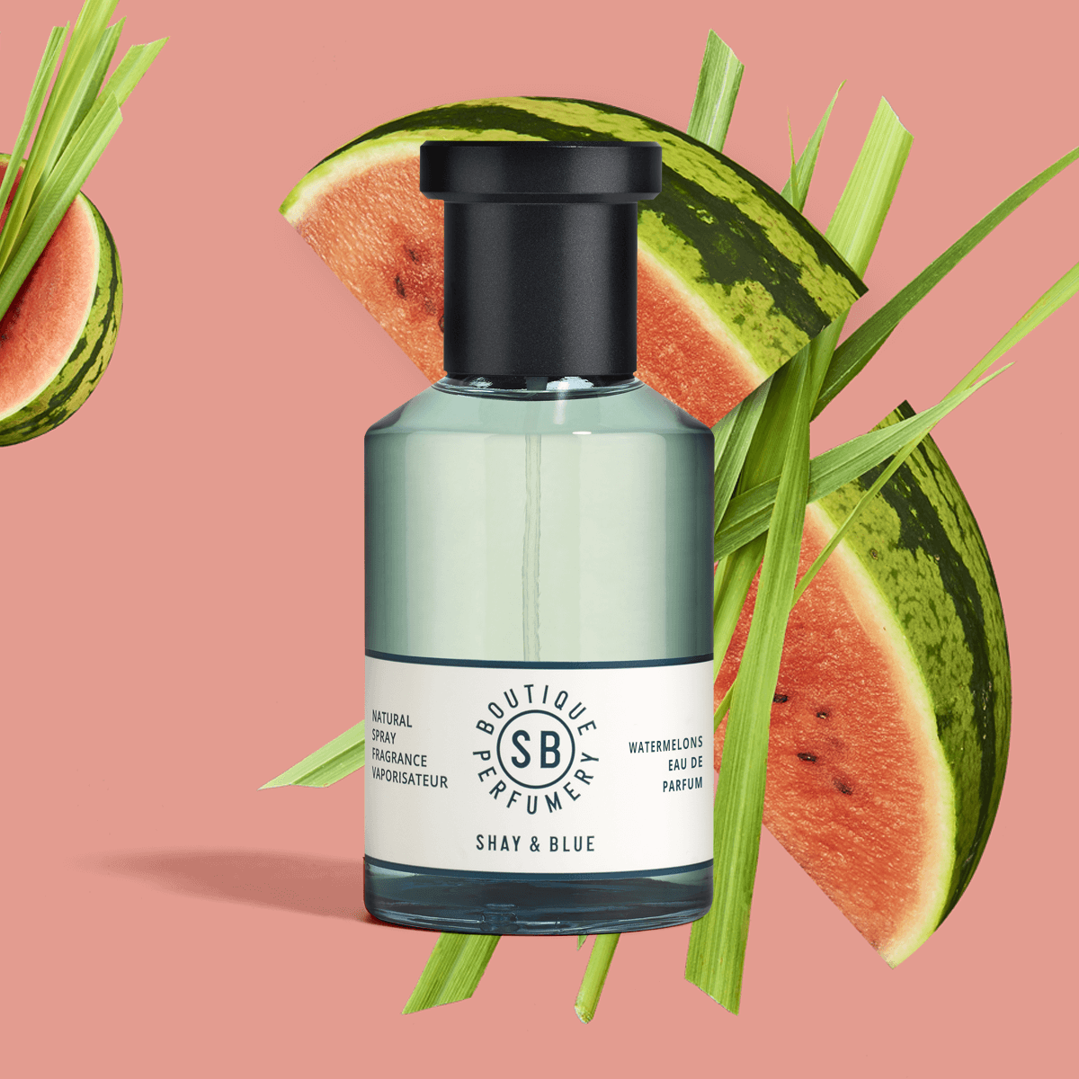Watermelons Fragrance 100ml | Watermelon freshness with green mandarin and cut grass. | Clean All Gender Fragrance | Shay & Blue