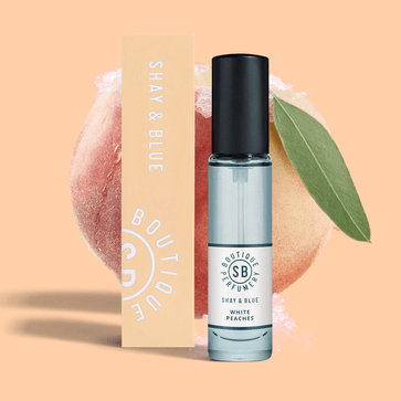White Peaches Fragrance 0.3oz 0.3oz – Juicy white peaches and elderflower fizz like a Sunday morning mimosa.