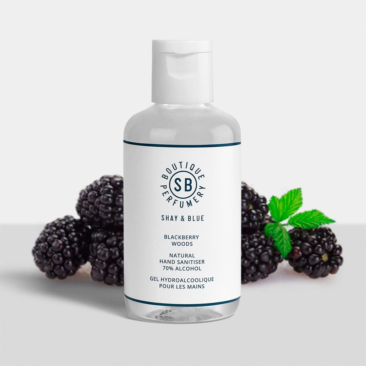 Blackberry Woods Hand Sanitiser 100ml | Glossy berry juice with punk-sharp citrus. | Clean All Gender Fragrance | Shay & Blue